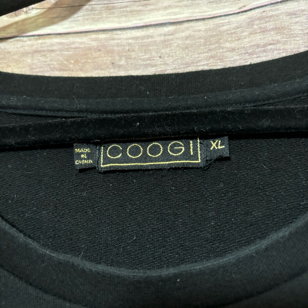 COOGI Black Embellished Sweat Shirt Size XL A3 - Picture 3 of 7